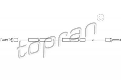 Topran 207 388 трос, стояночная тормозная система на OPEL VIVARO фургон (F7)