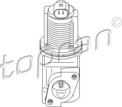 Topran 207 930 клапан возврата ог на OPEL ASTRA H (L48)