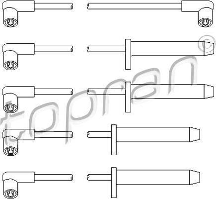 Topran 300 705 комплект проводов зажигания на FORD SCORPIO I (GAE, GGE)