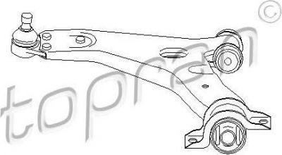 Topran 301 585 рычаг независимой подвески колеса, подвеска колеса на FORD FOCUS седан (DFW)