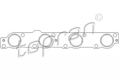 Topran 302 235 прокладка, выпускной коллектор на FORD MONDEO III седан (B4Y)