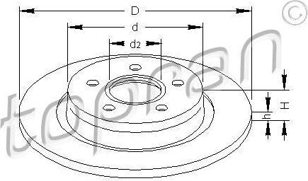 Topran 302 333 тормозной диск на FORD C-MAX (DM2)