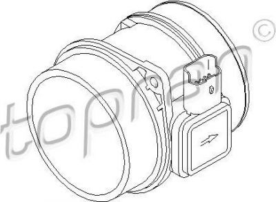 Topran 302 697 расходомер воздуха на VOLVO C30