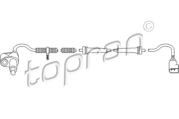 Topran 303 958 датчик, частота вращения колеса на FORD COUGAR (EC_)