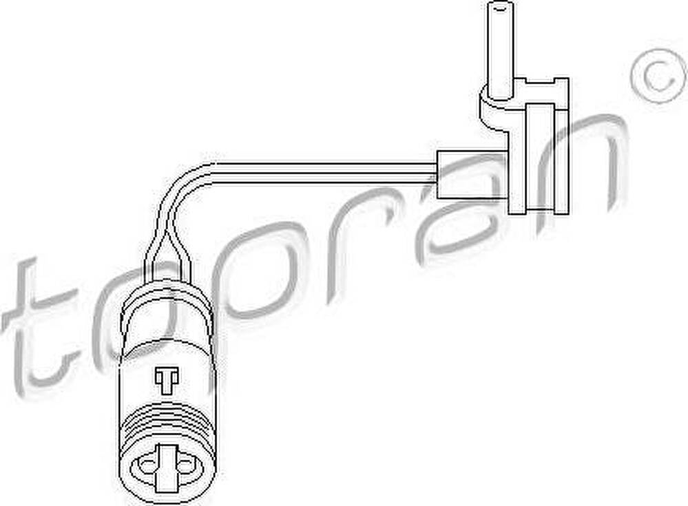 Topran 401 203 датчик, износ тормозных колодок на MERCEDES-BENZ S-CLASS (W220)