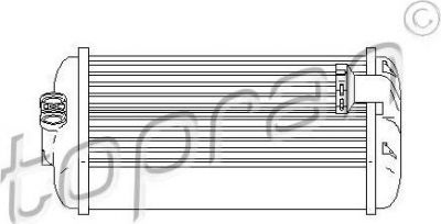 Topran 407 751 теплообменник, отопление салона на MERCEDES-BENZ C-CLASS (W202)