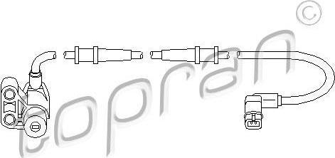 Topran 407 756 датчик, частота вращения колеса на MERCEDES-BENZ A-CLASS (W168)