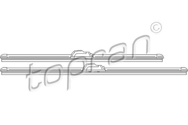 Topran 501 539 щетка стеклоочистителя на HYUNDAI i30 (GD)