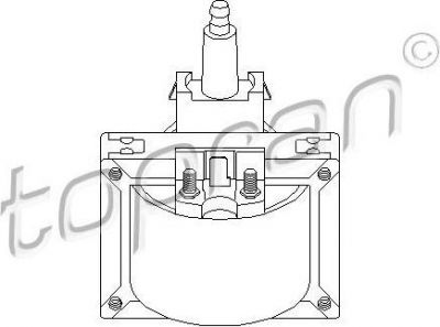 Topran 700 172 катушка зажигания на RENAULT 19 II Chamade (L53_)