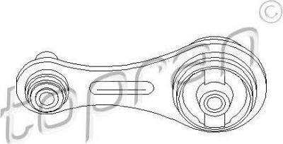 Topran 700 528 подвеска, двигатель на RENAULT KANGOO Express (FC0/1_)