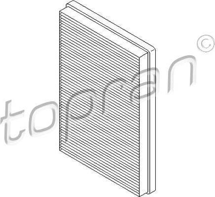 Topran 720 286 фильтр, воздух во внутренном пространстве на PEUGEOT 405 II (4B)