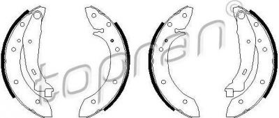 Topran 720 351 комплект тормозных колодок на PEUGEOT 405 II (4B)