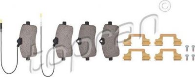 Topran 721 238 комплект тормозных колодок, дисковый тормоз на PEUGEOT 407 SW (6E_)