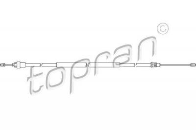 Topran 721 658 трос, стояночная тормозная система на PEUGEOT 206 SW (2E/K)