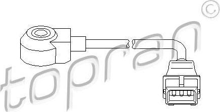 Topran 721 702 датчик детонации на PEUGEOT 607 (9D, 9U)