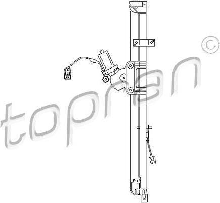 Topran 721 765 подъемное устройство для окон на PEUGEOT BOXER автобус (230P)