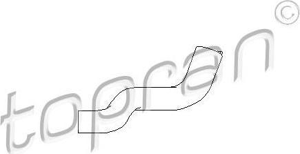 Topran 721 827 шланг радиатора на VW GOLF III (1H1)