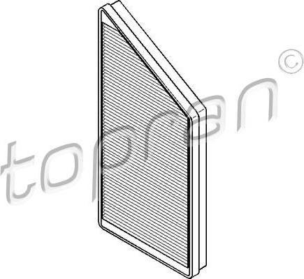 Topran 722 724 фильтр, воздух во внутренном пространстве на PEUGEOT 206 SW (2E/K)