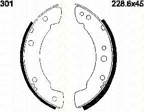 TRISCAN 8100 10301 комплект тормозных колодок на FORD TRANSIT c бортовой платформой/ходовая часть (V_ _)