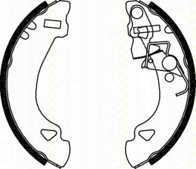TRISCAN 8100 15548 комплект тормозных колодок на FIAT UNO (146A/E)