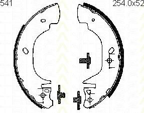 TRISCAN 8100 16541 комплект тормозных колодок на FORD TRANSIT c бортовой платформой/ходовая часть (E_ _)