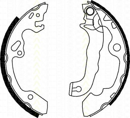 TRISCAN 8100 16632 комплект тормозных колодок на FORD FOCUS (DAW, DBW)