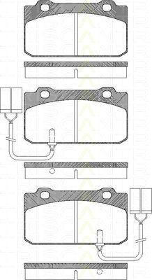 TRISCAN 8110 12988 комплект тормозных колодок, дисковый тормоз на ALFA ROMEO ARNA (920)