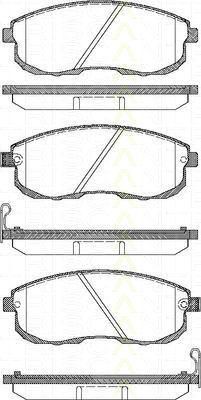 TRISCAN 8110 14013 комплект тормозных колодок, дисковый тормоз на NISSAN 200 SX (S13)