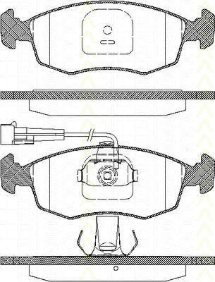TRISCAN 8110 15015 комплект тормозных колодок, дисковый тормоз на FIAT PALIO Weekend (178DX)