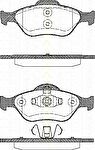 TRISCAN 8110 16008 комплект тормозных колодок, дисковый тормоз на FORD FIESTA IV (JA_, JB_)