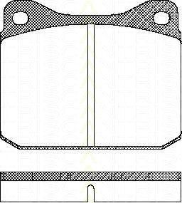 TRISCAN 8110 23235 комплект тормозных колодок, дисковый тормоз на VW LT 28-35 I автобус (281-363)