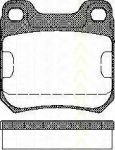 TRISCAN 8110 24866 комплект тормозных колодок, дисковый тормоз на OPEL OMEGA A (16_, 17_, 19_)
