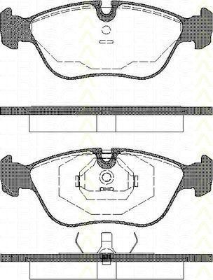 TRISCAN 8110 27175 комплект тормозных колодок, дисковый тормоз на VOLVO C70 I купе