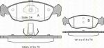 TRISCAN 8110 28007 комплект тормозных колодок, дисковый тормоз на PEUGEOT 106 I (1A, 1C)