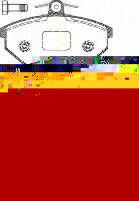 TRISCAN 8110 29002 комплект тормозных колодок, дисковый тормоз на VW GOLF III (1H1)