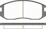 TRISCAN 8110 42001 комплект тормозных колодок, дисковый тормоз на MITSUBISHI LANCER IV (C6_A, C7_A)