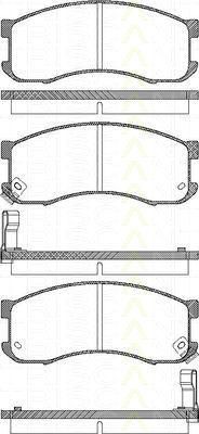 TRISCAN 8110 50165 комплект тормозных колодок, дисковый тормоз на MAZDA 626 III Station Wagon (GV)