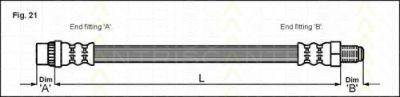 TRISCAN 8150 10013 тормозной шланг на PEUGEOT 806 (221)