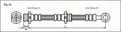 TRISCAN 8150 14138 тормозной шланг на NISSAN ALMERA I (N15)