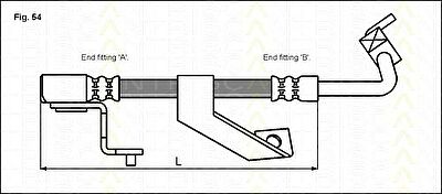 TRISCAN 8150 16127 тормозной шланг на FORD ESCORT VII (GAL, AAL, ABL)