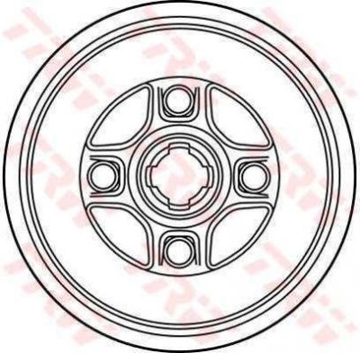 TRW DB4176 тормозной барабан на NISSAN BLUEBIRD Hatchback (T72, T12)