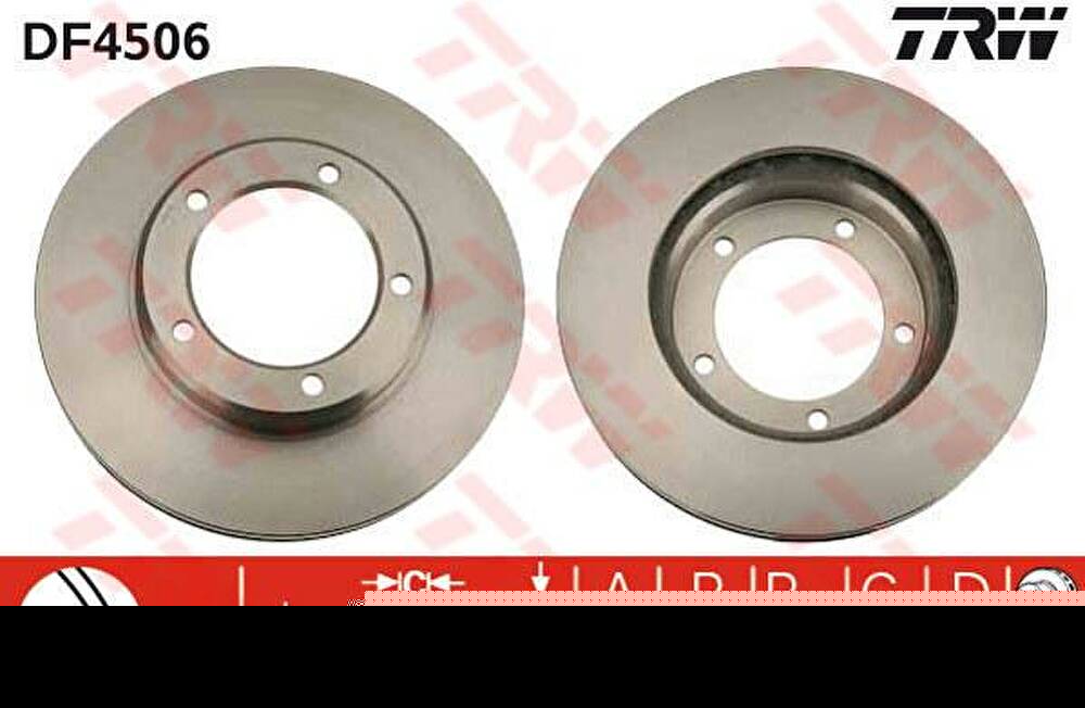 TRW DF4506 Диск тормозной передний TOYOTA LAND CRUISER J100 4.2D 4.7 98-07 (4351260130)