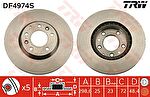 TRW DF4974S Диск тормозной перед. MAZDA 6 1,8-2,5L 07-> (299x25mm) (G33Y3325X)