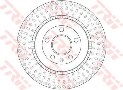 TRW DF6175S Диск тормозной AUDI A4/A5 07-/A6/A7/A8 10-/Q5 задний вент.D=330мм.