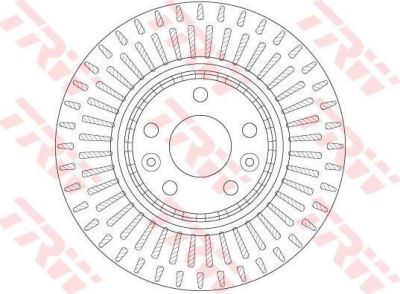 TRW DF6208S Диск тормозной RENAULT: CLIO IV 12-, GRAND SCENIC III 09-, LAGUNA III 07-, LAGUNA III Grandtour 07-, LAGUNA 08-