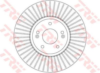 TRW DF6222 Диск тормозной передний HYUNDAI SANTA FE II 2.2CRDI, 2.7 DF6222