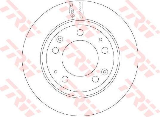 TRW DF6280S ДИСК ТОРМОЗНОЙ ЗАД. PORSCHE 911 08/83-08/89 ТОРМ. СИСТ.