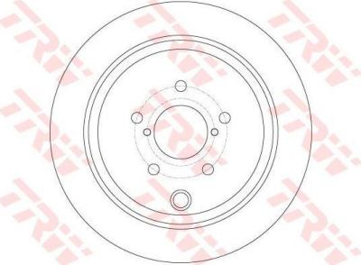 TRW DF6306 Диск тормозной SUBARU FORESTER 05-/IMPREZA 08-/LEGACY 07-/OUTBACK 08- задний