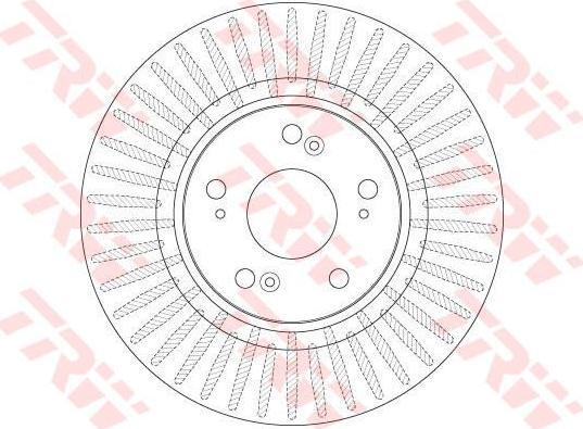 TRW DF6432S Диск тормозной HONDA ACCORD 2.0-2.2 08- передний вент.D=296мм.