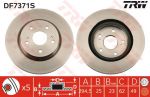 TRW DF7371S Диск тормозной передний Suzuki Grand Vitara 1.6 05- 294x25mm (5521165J01)